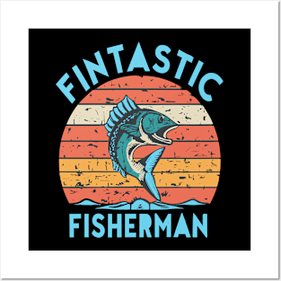 Fintastic Fisherman - Fish Outdoor Fishing Sport Posters and Art